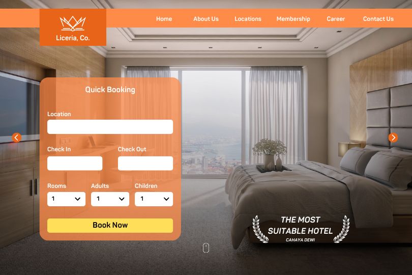 Hotels Website Template